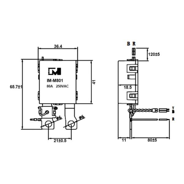 Magnetic Immune 80A 12V Single Way Latching Relay For Charging Piles
