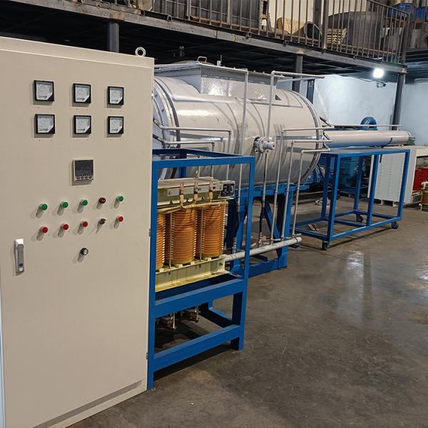 Continuous Induction Furnace with 2800℃ Operating Temperature, PLC Program Automatic Feeding, and Push Boat Intermittent Working Mode