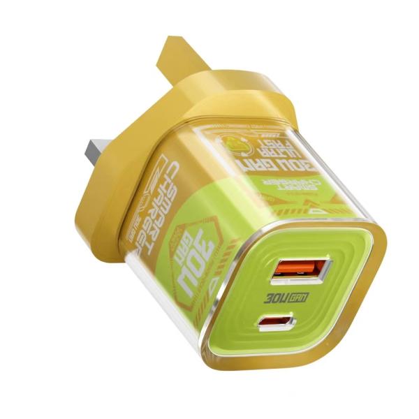 30W PD Fast Charger Tiny Powerful USB-C Wall Charger for iPhone 15/14/Android Safety Features Over-voltage Protection