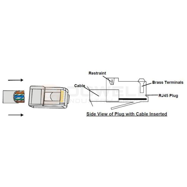 High Carbon Steel RJ11 RJ12 RJ45 Crimping Tool 7.875 Inch
