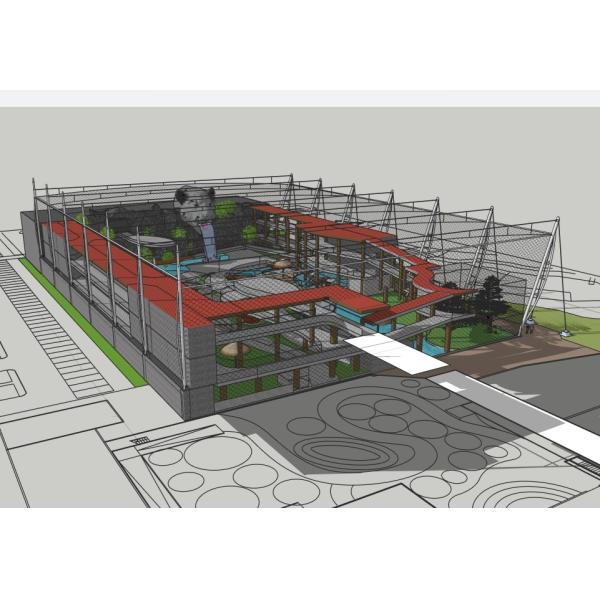 Factory Sale 304 Stainless Steel Wire Rope Mesh Woven Stainless Steel Rope Mesh For Zoo Mesh