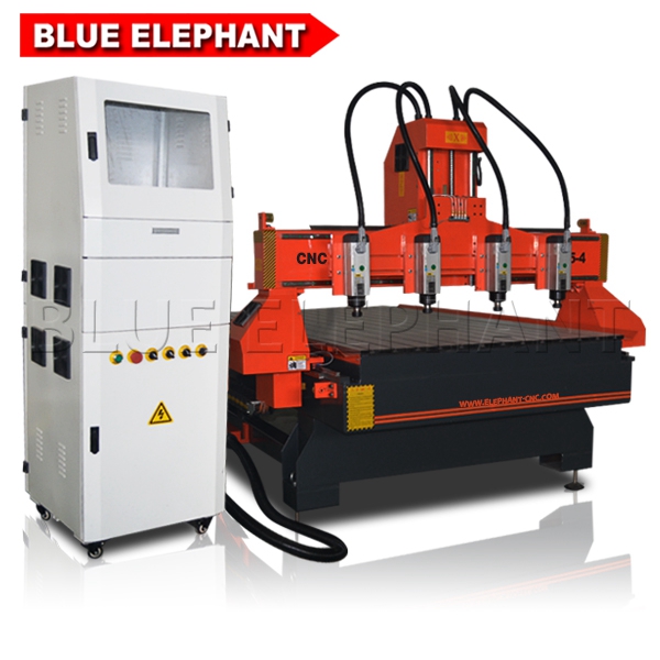 Multi Spindle CNC Router Machine With Air Cooling Spindle And NC Studio 53C Control System
