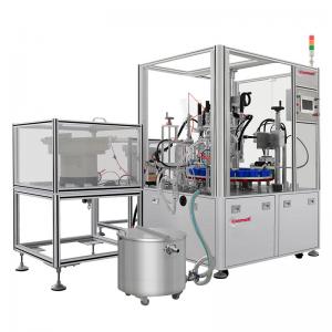 Buy cheap Automatic liquid hand sanitizer alcohol gel bottle filling capping machine product