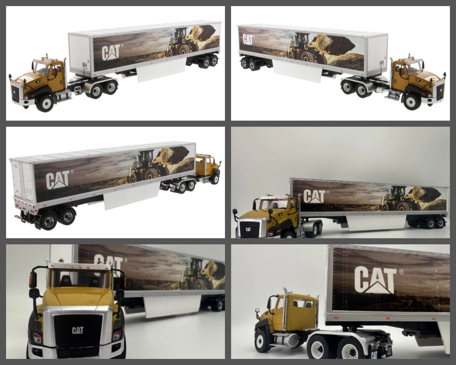 Diecast Masters Caterpillar CT660 Day Cab Container Truck 1:50 Scale Model 85666