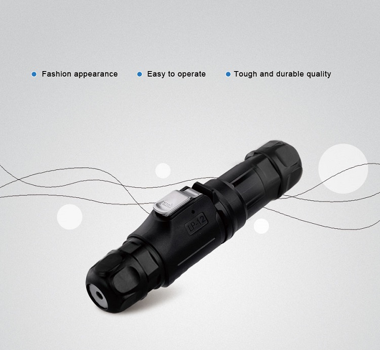 CNLINKO M12 Power Adapters Plug Socket 2 Pin Extension Wire Metal Circular DC Connector Waterproof IP68 for Led Lighting