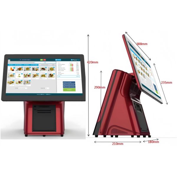 15 Inch Single Screen POS Terminal Android 11 Touch Screen All in One Cash Register