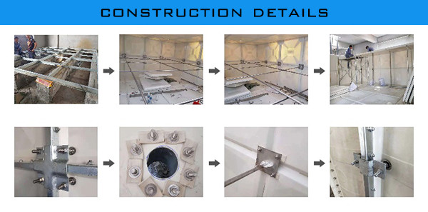 High Strength GRP / FRP /SMC Sectional Modular Bolt Water Tank