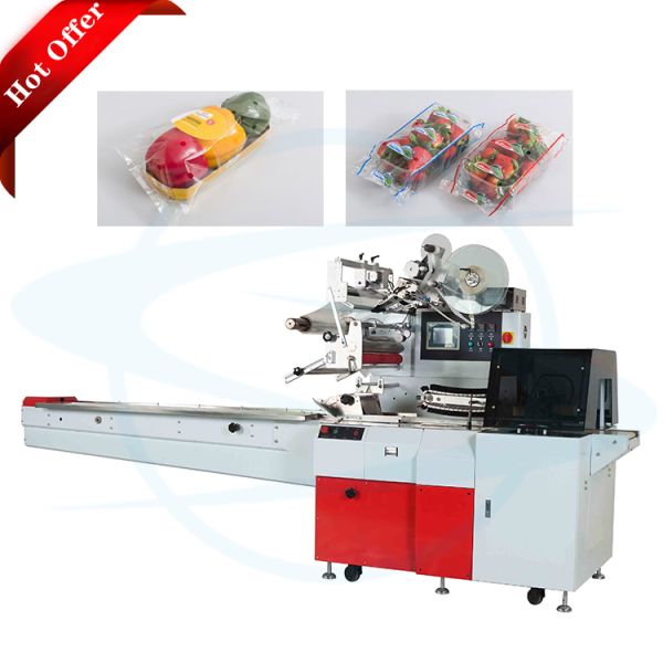Fruit And Vegetable Tray Horizontal Packing Machine Automatic 20-180bag/Min