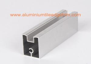 Brushed Aluminum Extrusion Profiles , Extruded Aluminium Sections For Wardrobe Doors