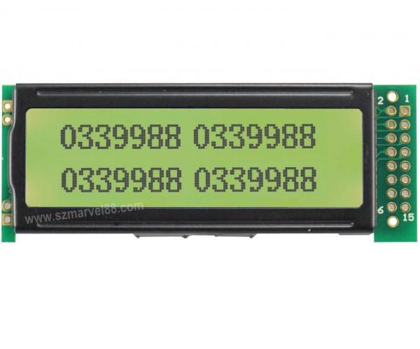Quality M12232C-Y5,12232 Graphics LCD Module, 122x32Display, STN yellow green, transflective/posit for sale