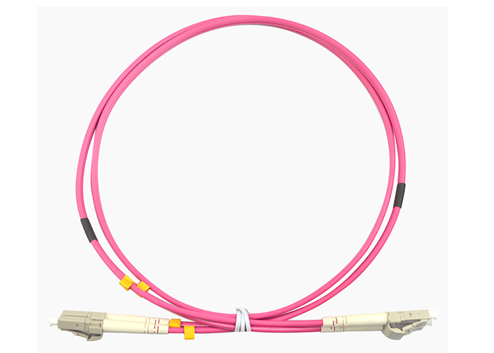 OM4 LC LC Fiber Patch Cord , High Speed Fiber Optic Cable 35dB Return Loss