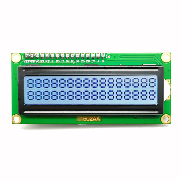 I2C Interface 16x2 Character LCD Display Blue 5V 4 Pins Number