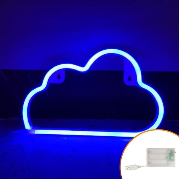LED Cloud Neon Modeling Lights Color Lights Creative Room Hanging Wall Decorative Lights