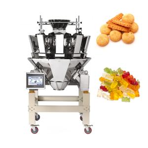 Buy cheap Cookies Biscuits Multihead Weigher 300g 500g High Accuracy 0.1-1.5g product