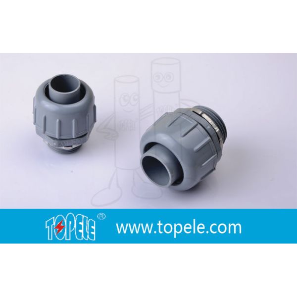 Liquidtight Nonmetallic Straight PVC Conduit Fitting Connector 1/2 In.