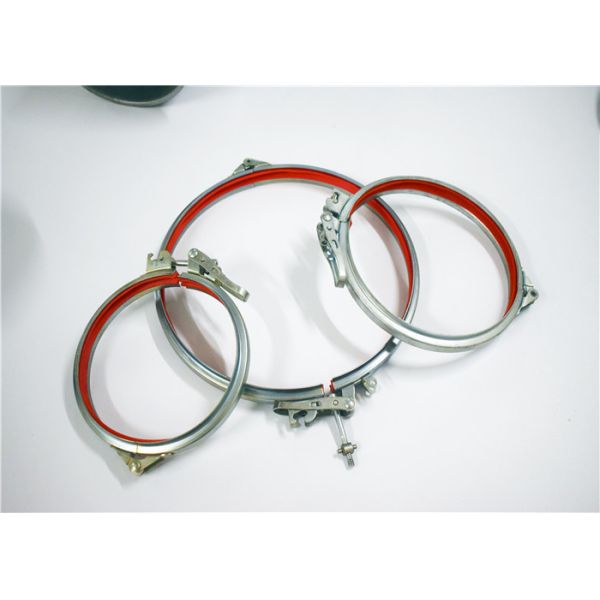 80-600mm Steel Connecting Galvanized Pipe Clamp With Bolt And Pin