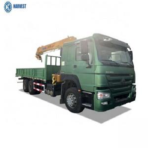 Buy cheap 7000x2300x600mm Cargo Box Sinotruk Howo 6x4 336hp 10 Ton Truck Mounted Crane product