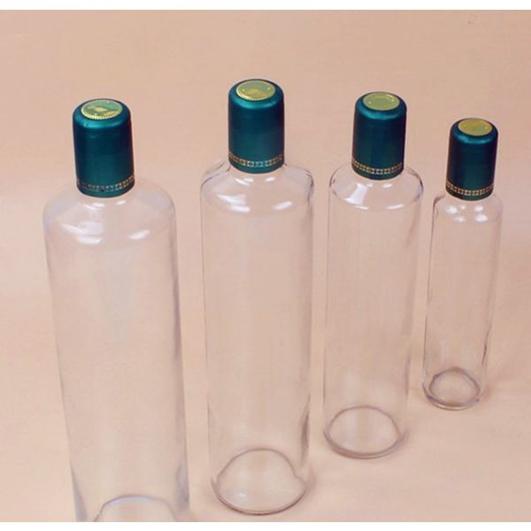 Clear High End Olive Oil Glass Bottle 500ml 330ml 250ml Sizes For Oil Packaging