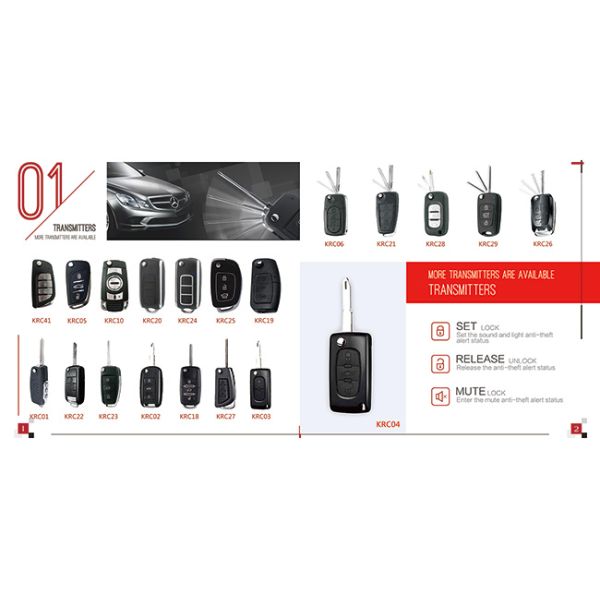 Two Way Automobile Alarms Security Systems With LCD Screen Electric Shock