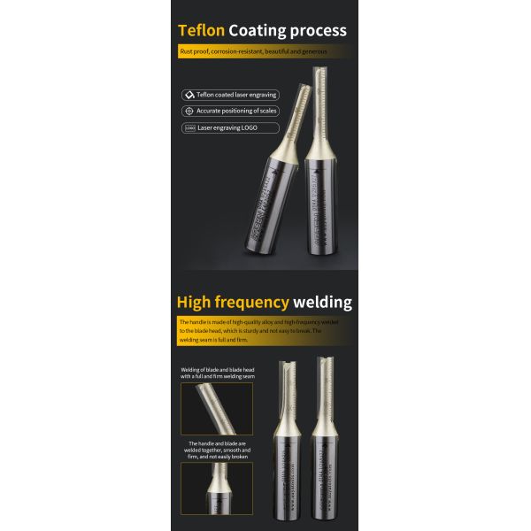 ARDEN Flush Trim Bit Wood Turning Carbide Woodworking Cutting Tools Double-Edged Metric Straight Knife Milling Cutter