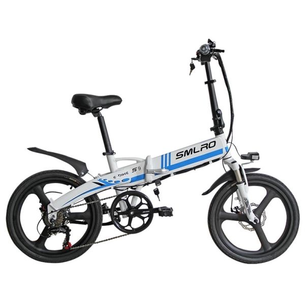 7 Speed 20 Inch Fat Tire Folding Electric Bike With 10.4Ah Lithium Battery