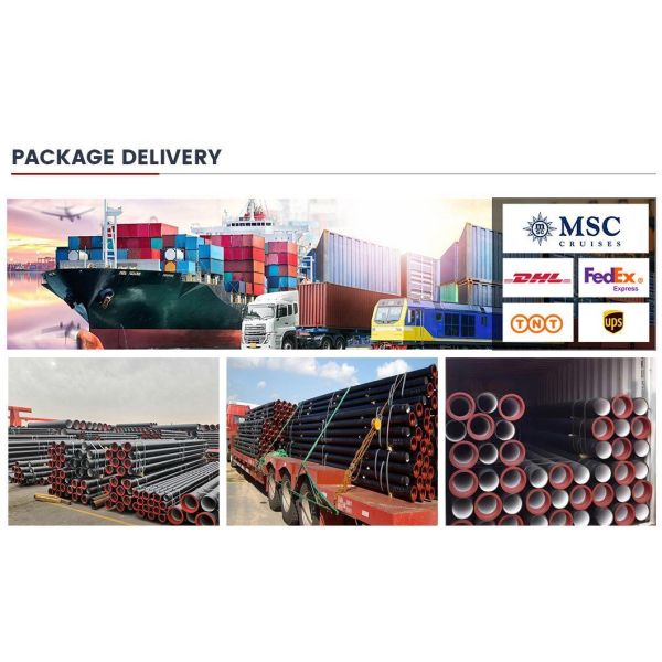 Customized 8 Inch Large Diameter Coating K7 K9 Class Ductile Cast Iron Pipe 800mm Ductile Iron Pipe 300mm Prices Per Ton for Sale