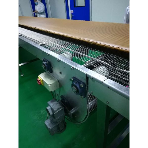 CE 90 Degrees Turning Mesh Belt Food Industry Conveyors