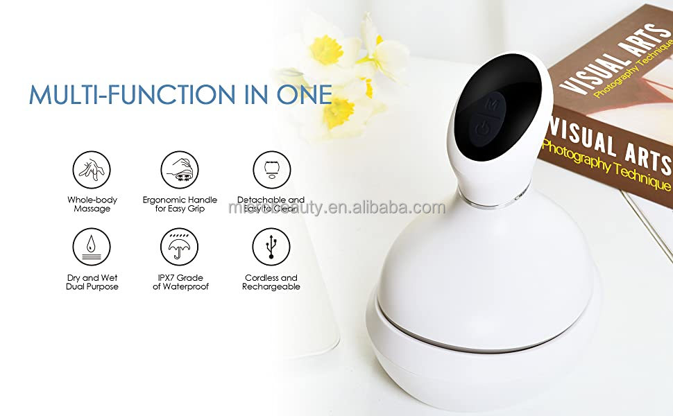 3D RejuvaWave Pro Smart Head Scalp Massager Wireless With Heat Therapy Relaxation Modes