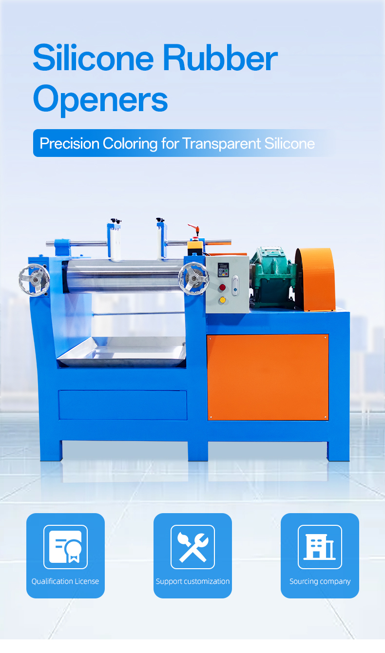 7 Inch Silicone Rubber Milling Machine for Solid Original Raw Material Color Milling