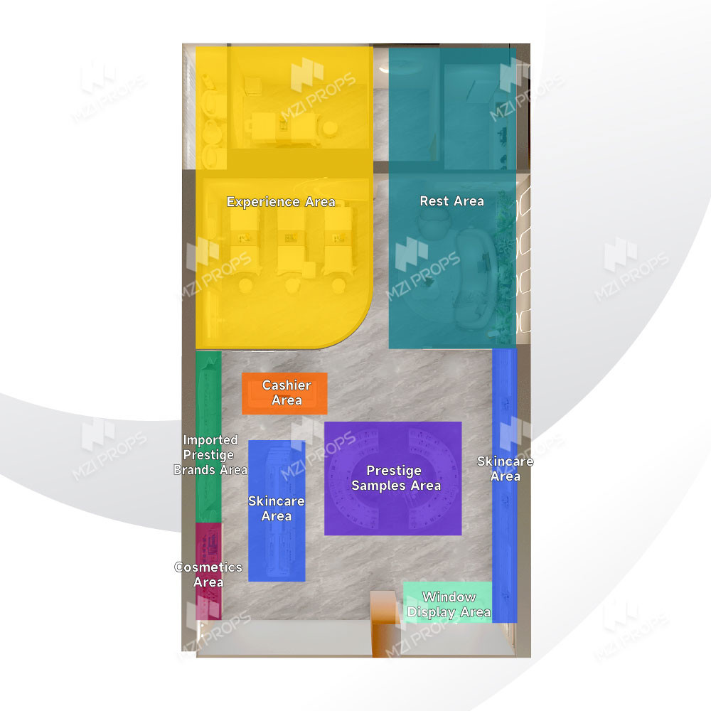 Buy cheap 24-ZhYS Beauty Store Zoning With Zhuoyan Series product