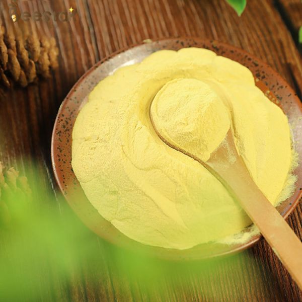 Shell Broken Pine Pollen Powder Fresh Nature Pale Yellow