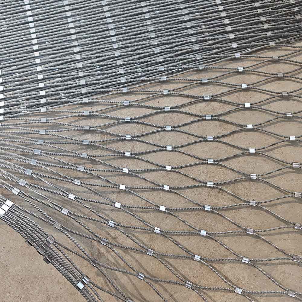 Kn Metal Wire Mesh Anti-Drone Net High Ductility Stretchable Metal Stainless Steel 304