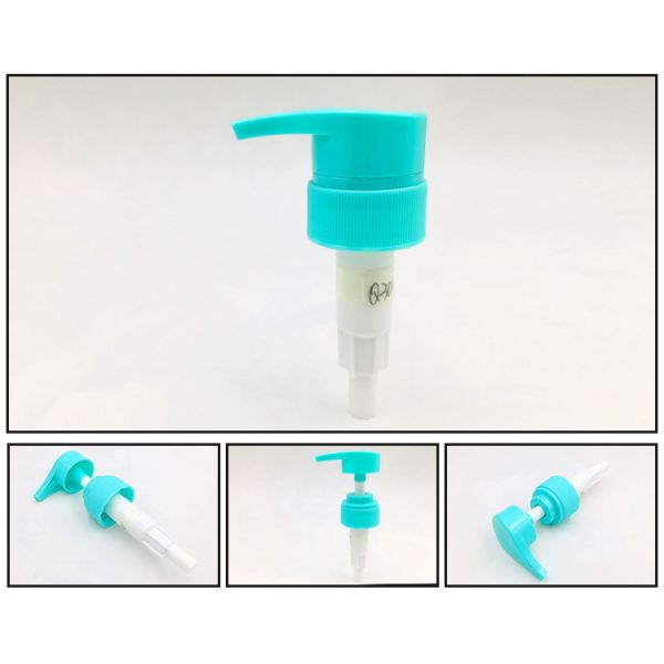 Custom Color 20/410 24/410 PP Plastic Lotion Pump Dispenser With Aluminum Metal Collar