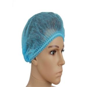 Buy cheap Disposable Surgical Head Covers / Disposable Bouffant Caps Double Elastic String product