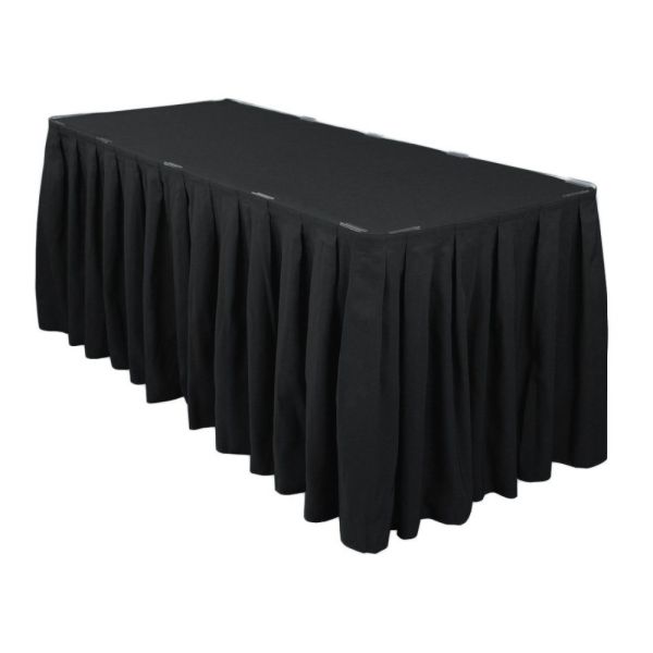Eco Friendly Disposable Table Skirts , Waterproof Plastic Party Table Skirt