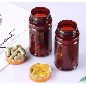 100ml 150ml 200ml Amber Plastic Pill Bottles With Cap Transparent