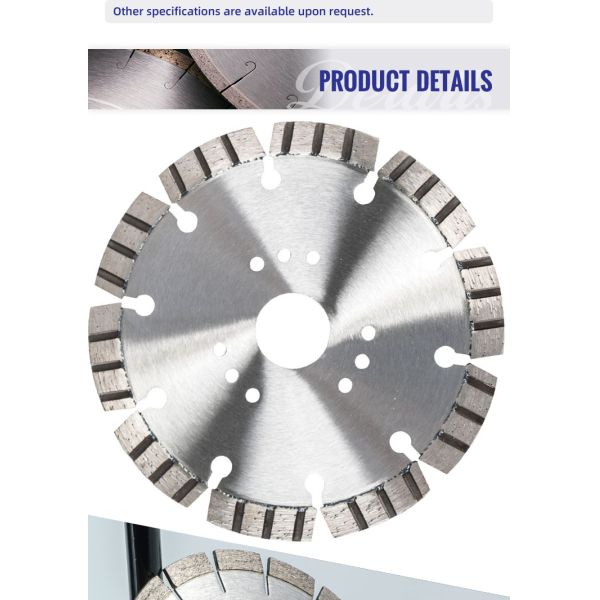Silver Professional 12inch Diamond Circular Saw Blade For Calcium Silicate Cutting Disc