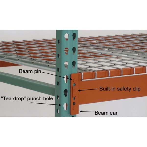 Highly compatible Teardrop Style Warehouse Pallet Racks