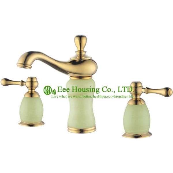 basin faucet,brass three-hole basin mixer,bathroom faucet,chrome finished