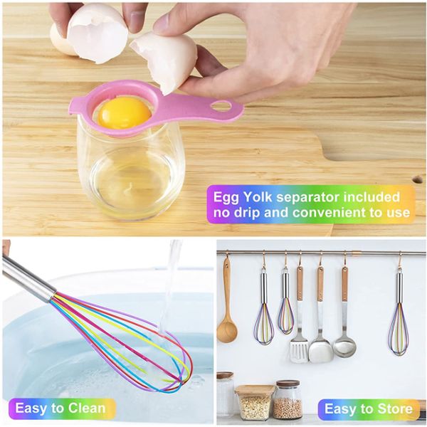Multiapplication Kitchen Utensils Whisk Stainless Steel Rustproof
