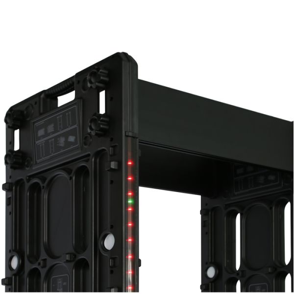 Portable Walk Through Metal Detector Checking Security Archway