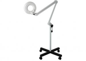 China Floor Standing Magnifier Lamp , Metal / Plastics Floor Lighted Magnifying Lamp on sale