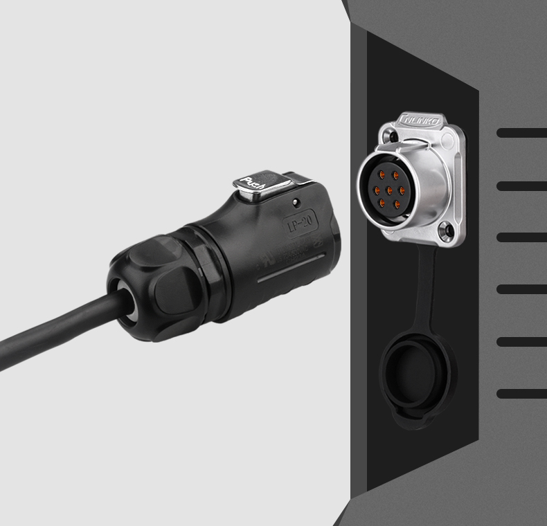 CNLINKO M20 7 Pin Male Female Electrical Plug Waterproof Multi Core Cable Connector 7 Pin