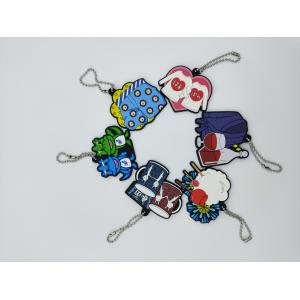 Wave Chain Custom Soft Pvc Keychain 2D Design Cartoon Design