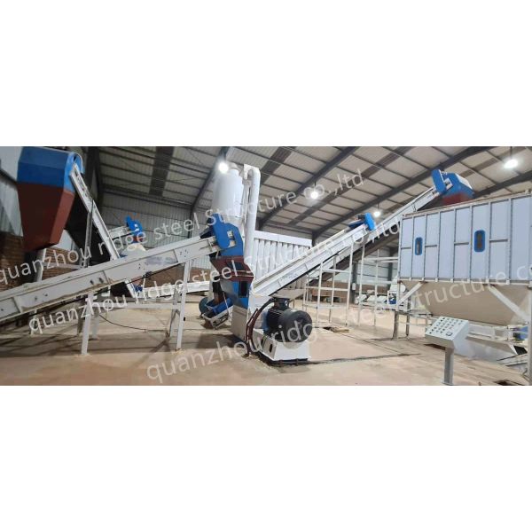 Engineered Framing Prefab Large Span Galvanized Sandwich Panel PEB Steel Structure For Modern Stadiums Entertainment Venues Halls Factories Chicken