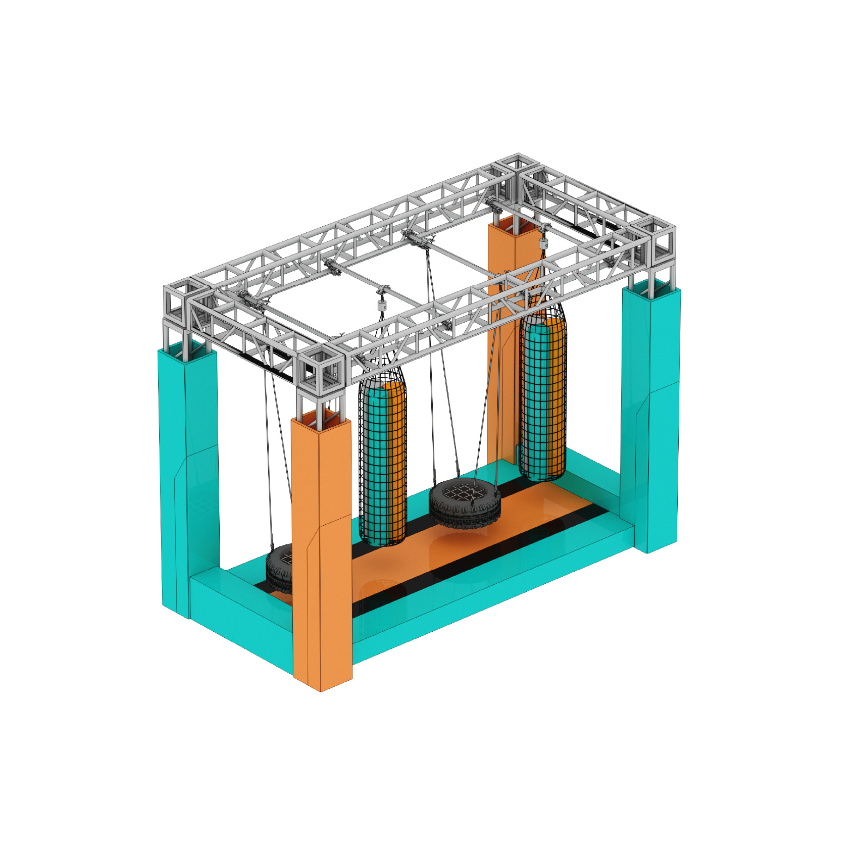 Custom Ninja Course Obstacle Equipment for Indoor Playgrounds