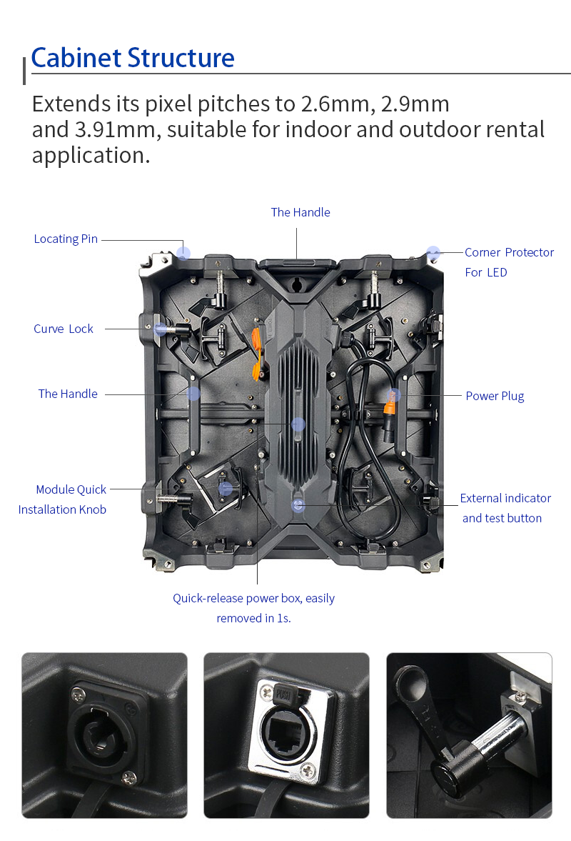 Immersive Design Rent LED Video Wall Adjustable Color Temperature