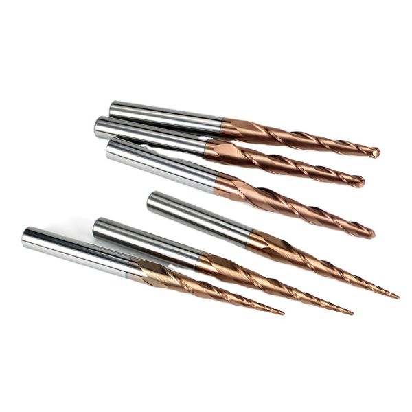 Tialn Coated Spiral Wood Carving Bits Alloy Straight Shank Rotary Tool Wood Carving Bits