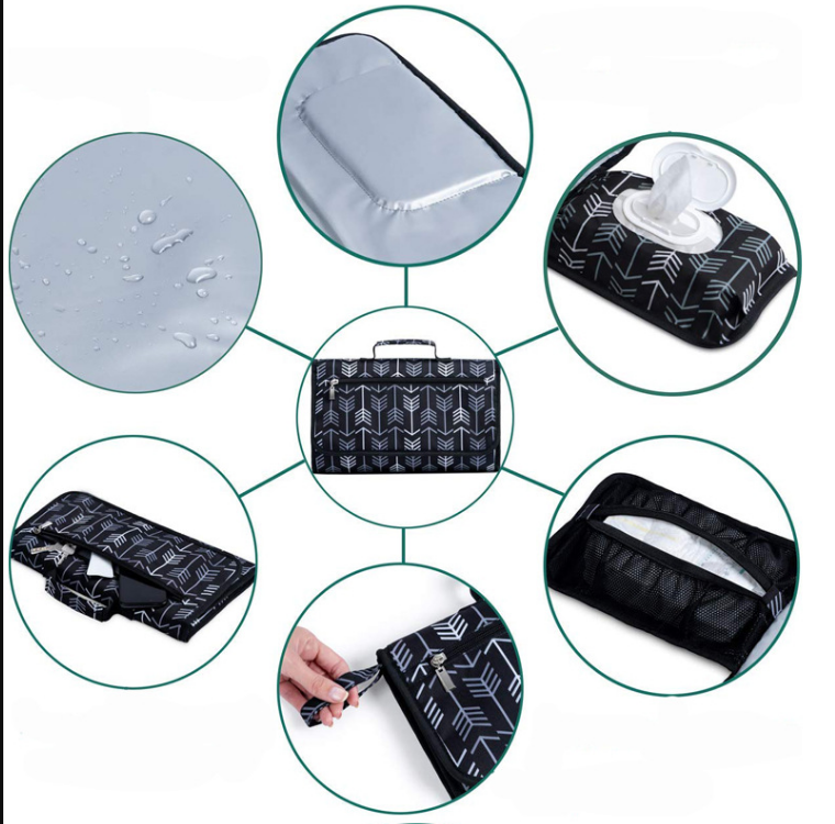 Breathable Waterproof Changing Pad For Baby Travel 35*25cm