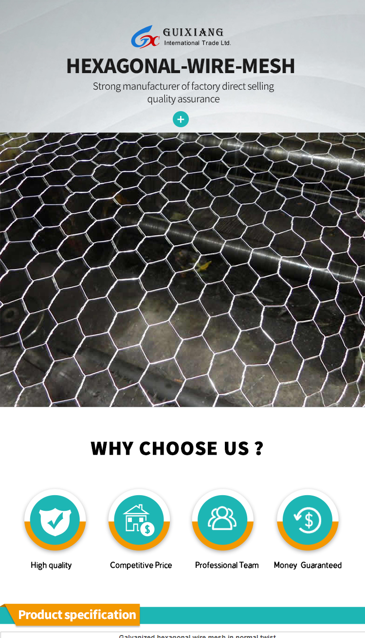 Direct Manufacturer Resist Rust 50m Hexagonal Wire Mesh For Chicken Coop